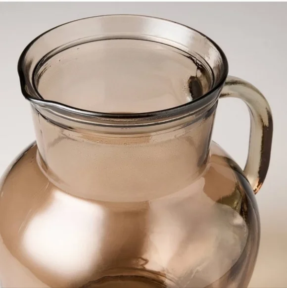 New 77oz Recycled Glass Pitcher Brown - Hearth & Hand Magnolia, Target Fall 2025 - Picture 3 of 4